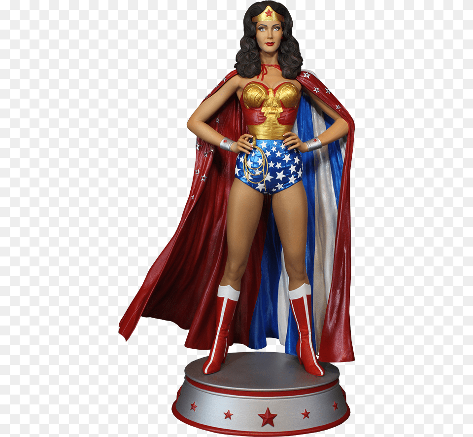 Lynda Carter Wonder Woman Maquette, Adult, Person, Female, Costume Png