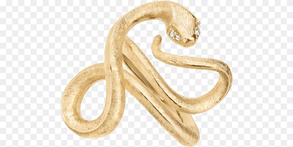 Lynggaard Snakes Ring In 18k Yellow Gold And Diamonds Twvs Serpent, Accessories, Jewelry, Animal, Reptile Png