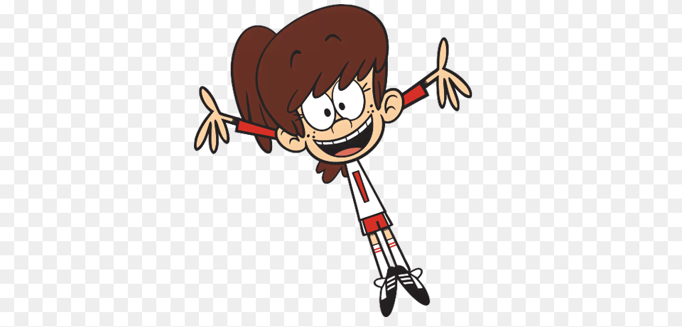 Lynn Loud Jumping, Person, Face, Head, Cartoon Png