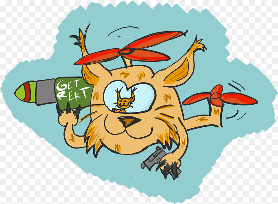 Lynx Attack Helicopter Cartoon, Animal, Bee, Insect, Invertebrate Free Transparent Png