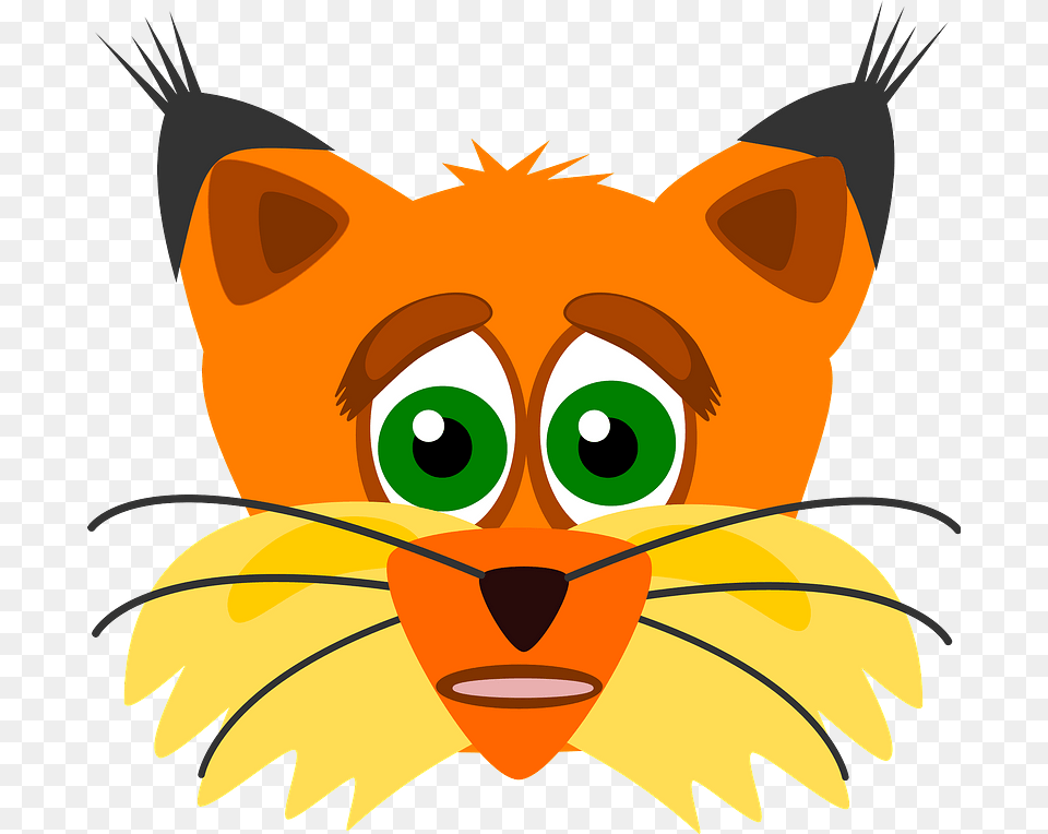 Lynx Face Clipart Sad Cat, Art, Graphics, Animal, Bear Free Png