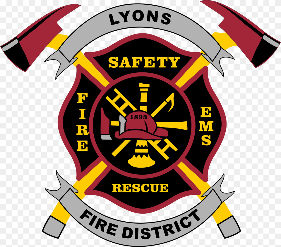 Lyons Fire Protection District Emblem, Logo, Symbol Free Transparent Png