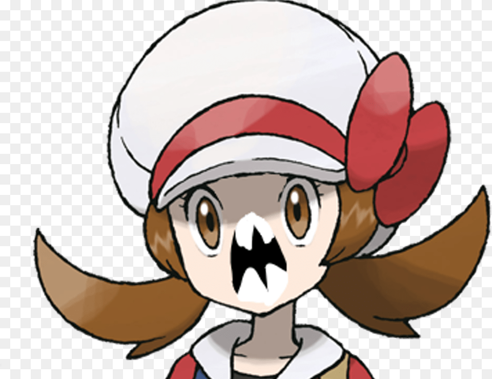 Lyra Seeing A Shiny Pokemon Trainer Official Art, Face, Head, Person, Baby Free Png