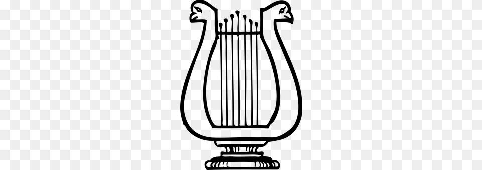 Lyre Gray Free Transparent Png