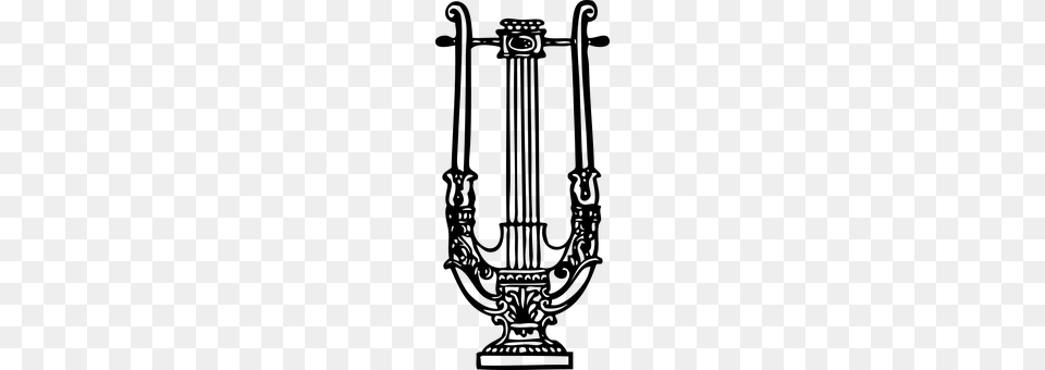 Lyre Gray Free Transparent Png