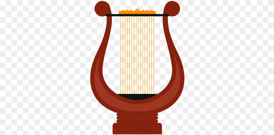 Lyre Musical Instrument Icon Wooden Lyre, Harp, Musical Instrument Png Image