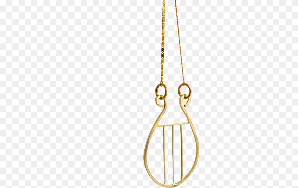 Lyre Necklace Chain, Accessories, Earring, Jewelry, Musical Instrument Free Png