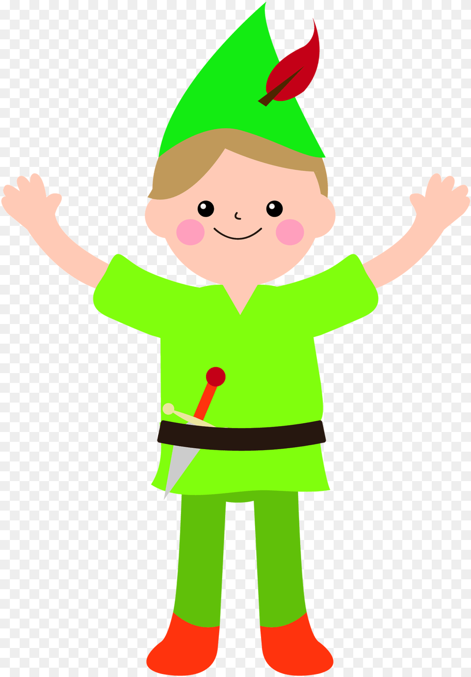 Lyric Drawing Peter Pan Peter Pan Kid Drawing, Clothing, Costume, Elf, Person Png