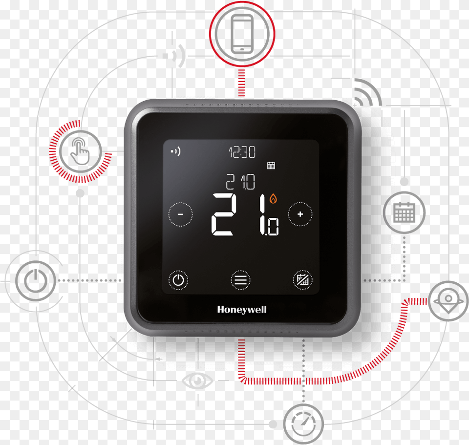 Lyric T6 Series Honeywell Lyric T6 Thermostat Wired, Computer Hardware, Electronics, Hardware, Gas Pump Free Png