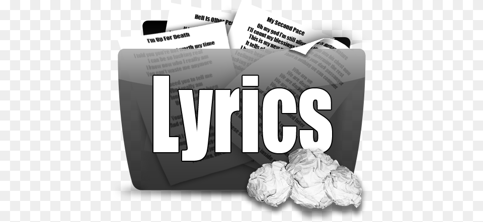 Lyrics Tinker Polka Music Lyrics Folder Icon, Text, Paper Free Transparent Png