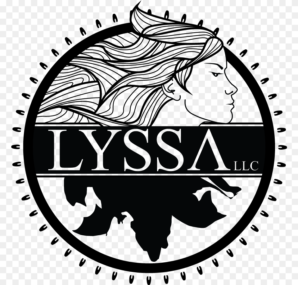 Lyssa Llc Logo Design Goddess Lyssa Symbol, Silhouette, Blackboard Png Image