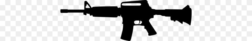 M A Gun Silhouette, Gray Free Transparent Png