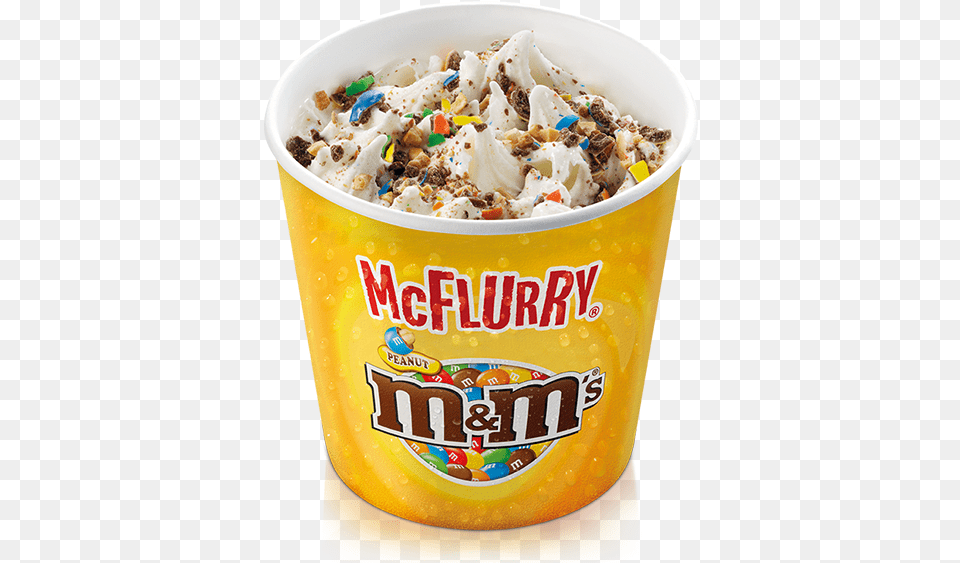 M And M Mcflurry, Cream, Dessert, Food, Ice Cream Free Png Download