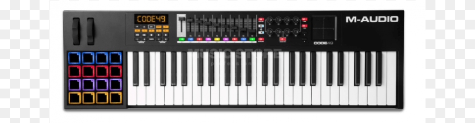 M Audio Code 49 49 Key Usb Midi Controller Black M Audio Code 49 Midi Controller, Keyboard, Musical Instrument, Piano, Electrical Device Free Png Download