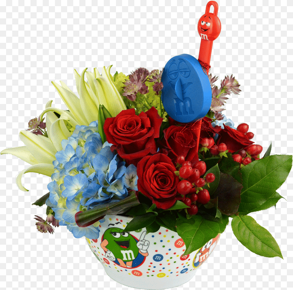 M Character Baking Bowl Floribunda, Flower, Flower Arrangement, Flower Bouquet, Plant Png Image
