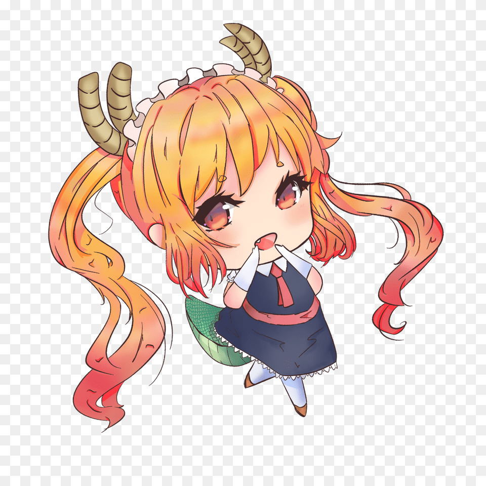 M Charms Dragon Maid Tohru Flouffs Market Tictail, Book, Comics, Publication, Baby Png Image