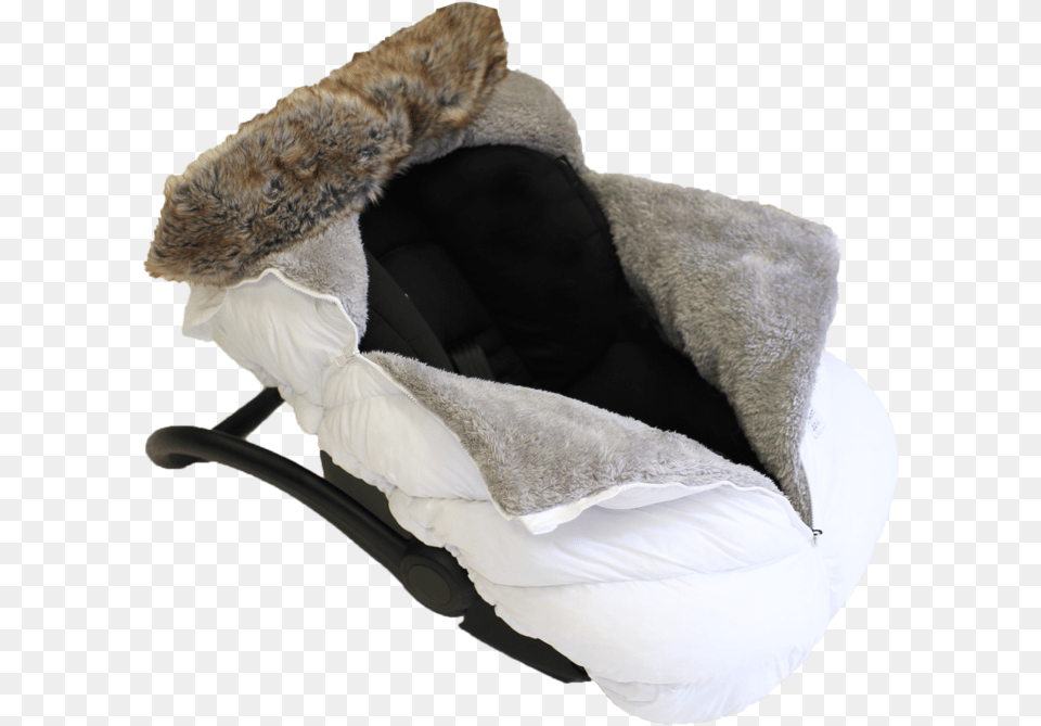 M Enfant Faux Fur Cocoon Black 7 Am Cocoon White, Furniture, Cushion, Home Decor, Bed Free Transparent Png