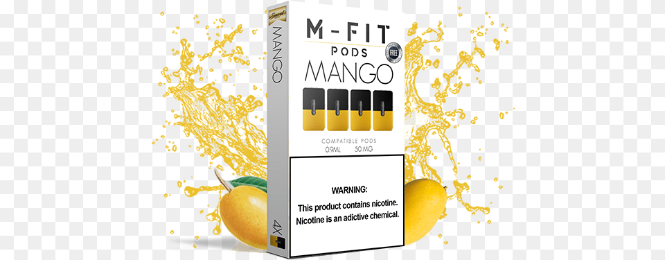 M Fit Pods Tobacco, Advertisement, Citrus Fruit, Food, Fruit Png Image