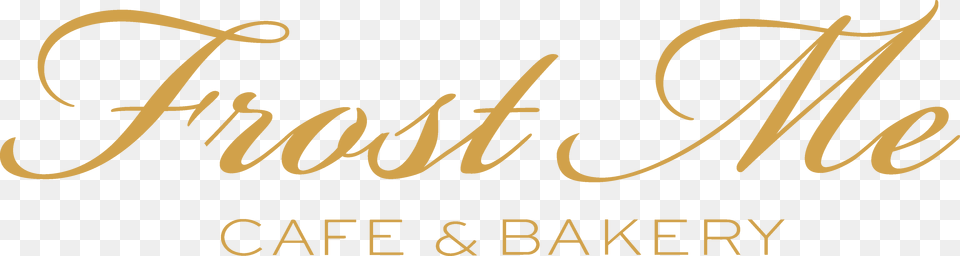 M Frost Me Cafe Amp Bakery, Text, Calligraphy, Handwriting Png Image