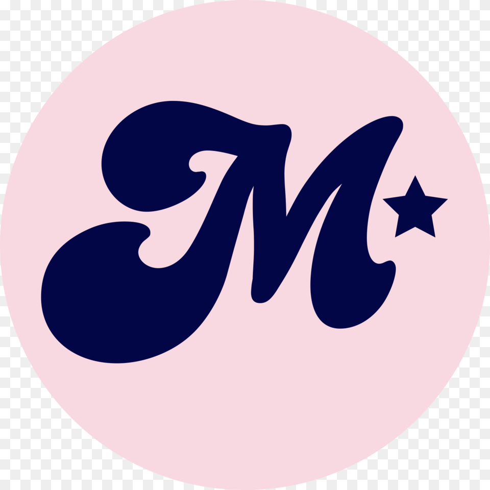 M Icon Pink Circle My Pillow Mattress, Logo, Symbol, Text Png Image