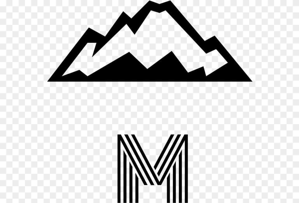 M Logo Black Berge Icon, Gray Free Png Download