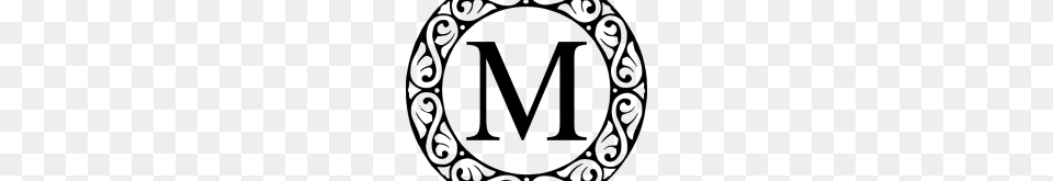 M Monogram Clipart Clipart, Gray Png Image