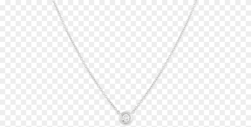 M Necklace Diamondw 1 Mejuri 295 Silver Diamond Necklace, Accessories, Jewelry, Gemstone Free Png Download