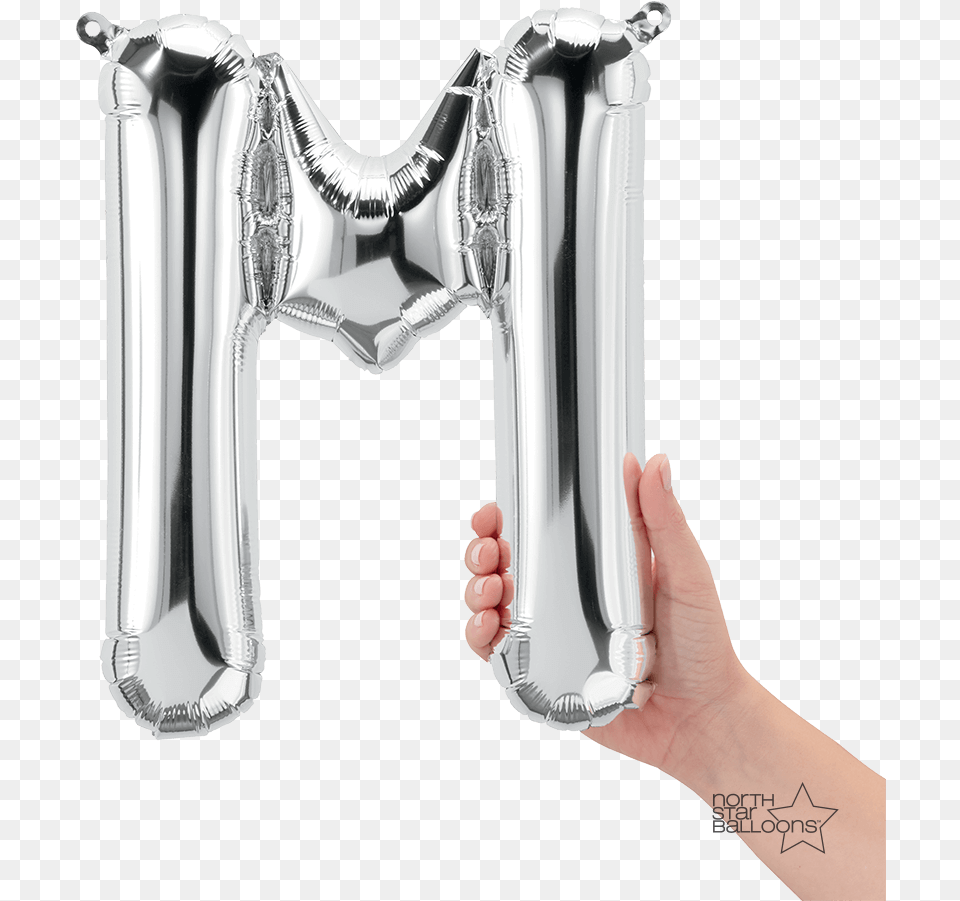 M Silver Rose Gold Balloon Letter M, Sink, Sink Faucet, Aluminium, Smoke Pipe Png