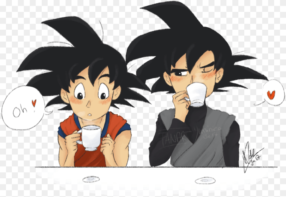 M Sorry But Those Two Are In My Head So I Need To Goku X Goku Black, Publication, Book, Comics, Person Png Image