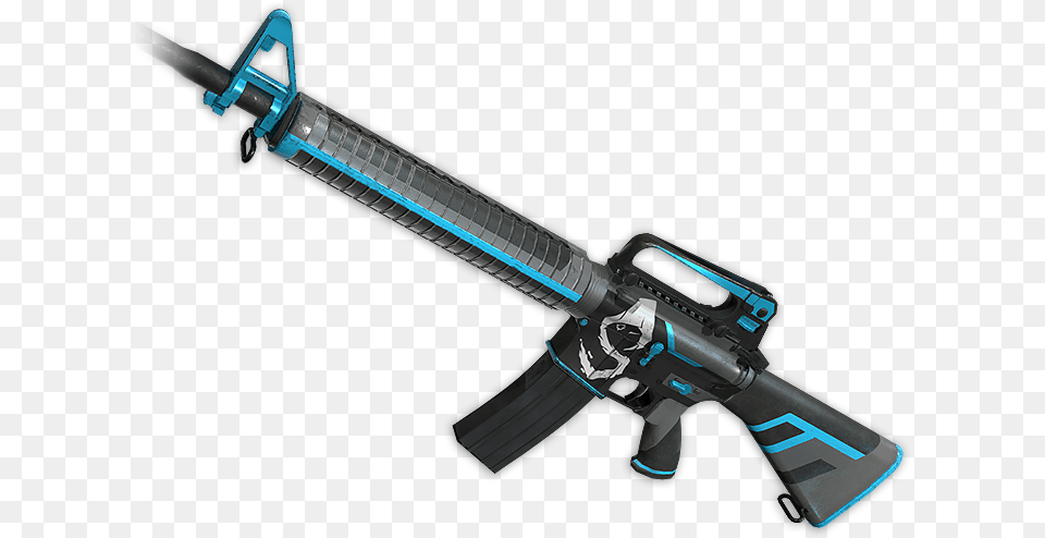 M16a4 Turquoise Delight, Firearm, Gun, Rifle, Weapon Free Png Download