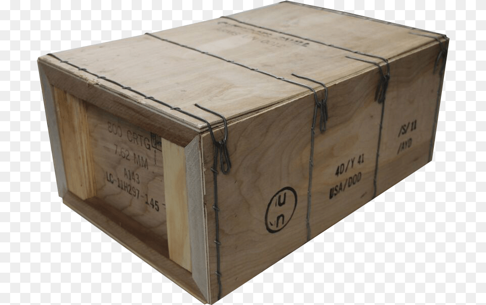 M19a1 Ammo Cans W Wood Crate 30 Cal Ammo Can Crate, Box Free Png