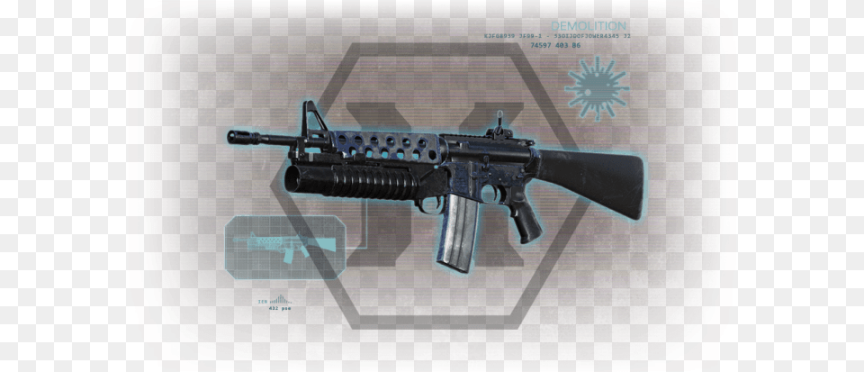 M203 Assault Rifle Killing Floor, Firearm, Gun, Weapon, Machine Gun Free Png