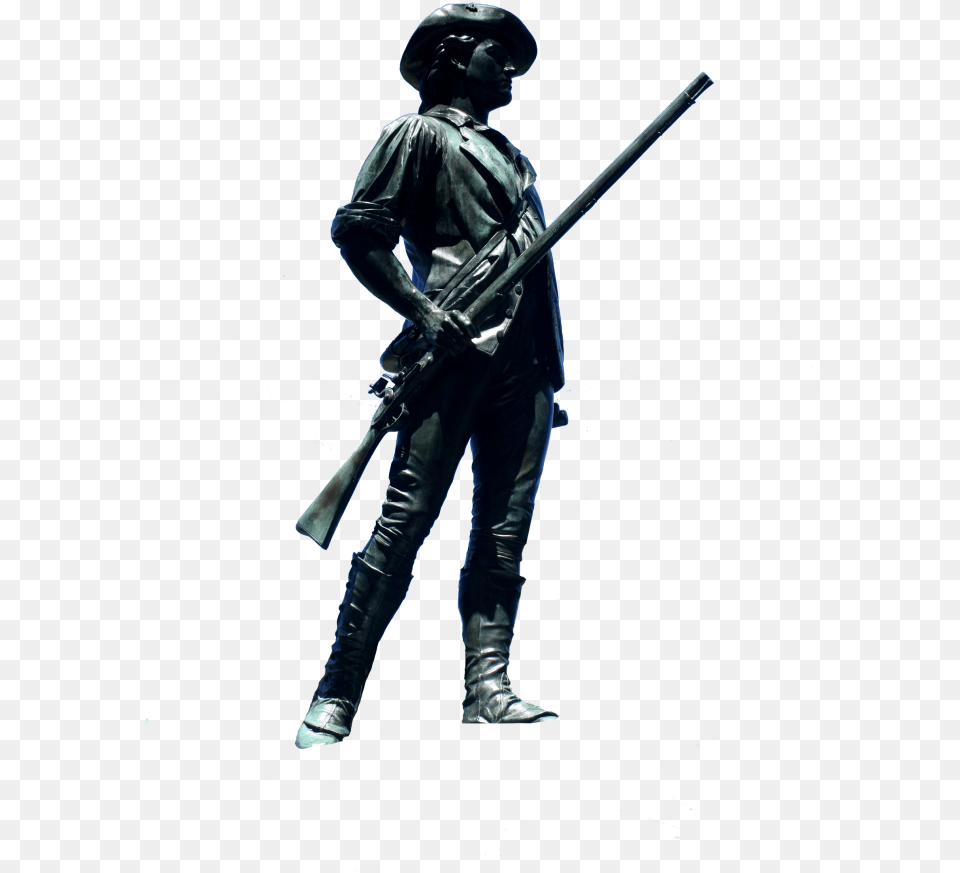 Ma Minuteman Statue Minuteman National Historical Park Minute Man Statue, Person, People, Adult, Male Free Transparent Png