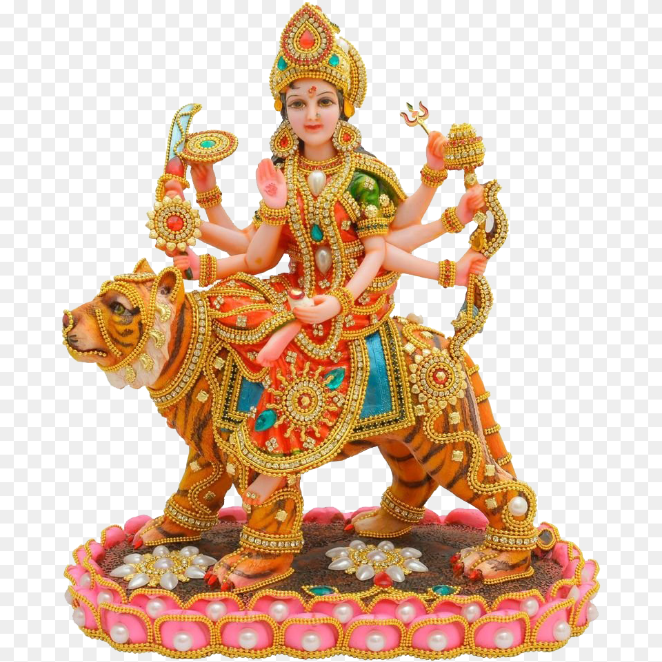 Maa Durga Hd Quality Salkanpur Temple, Figurine, Wedding, Person, Adult Free Png