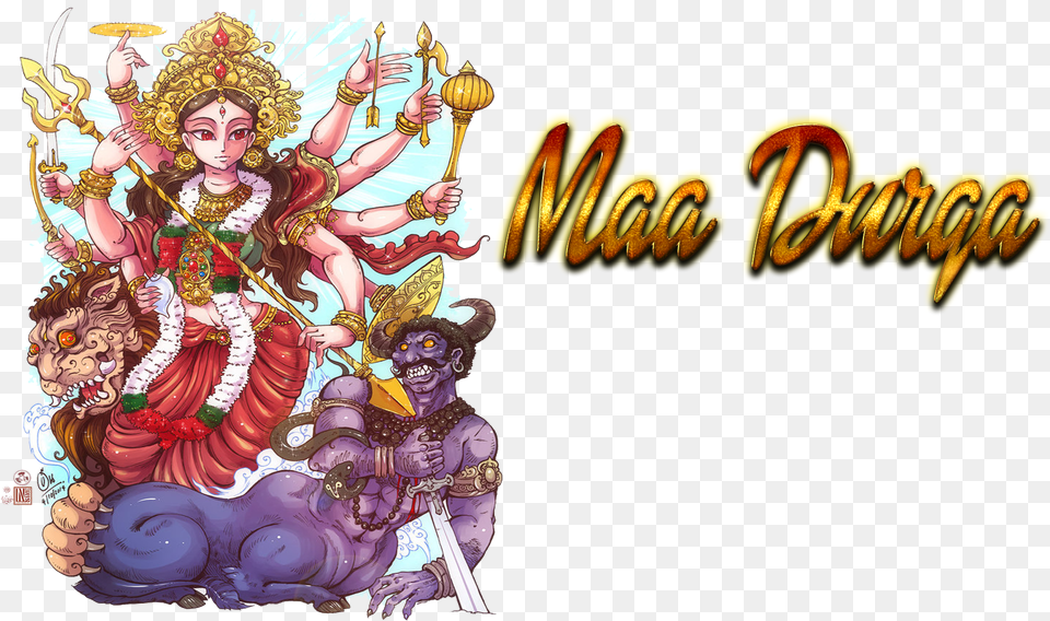 Maa Durga Maa Durga Name, Book, Comics, Publication, Adult Free Png Download