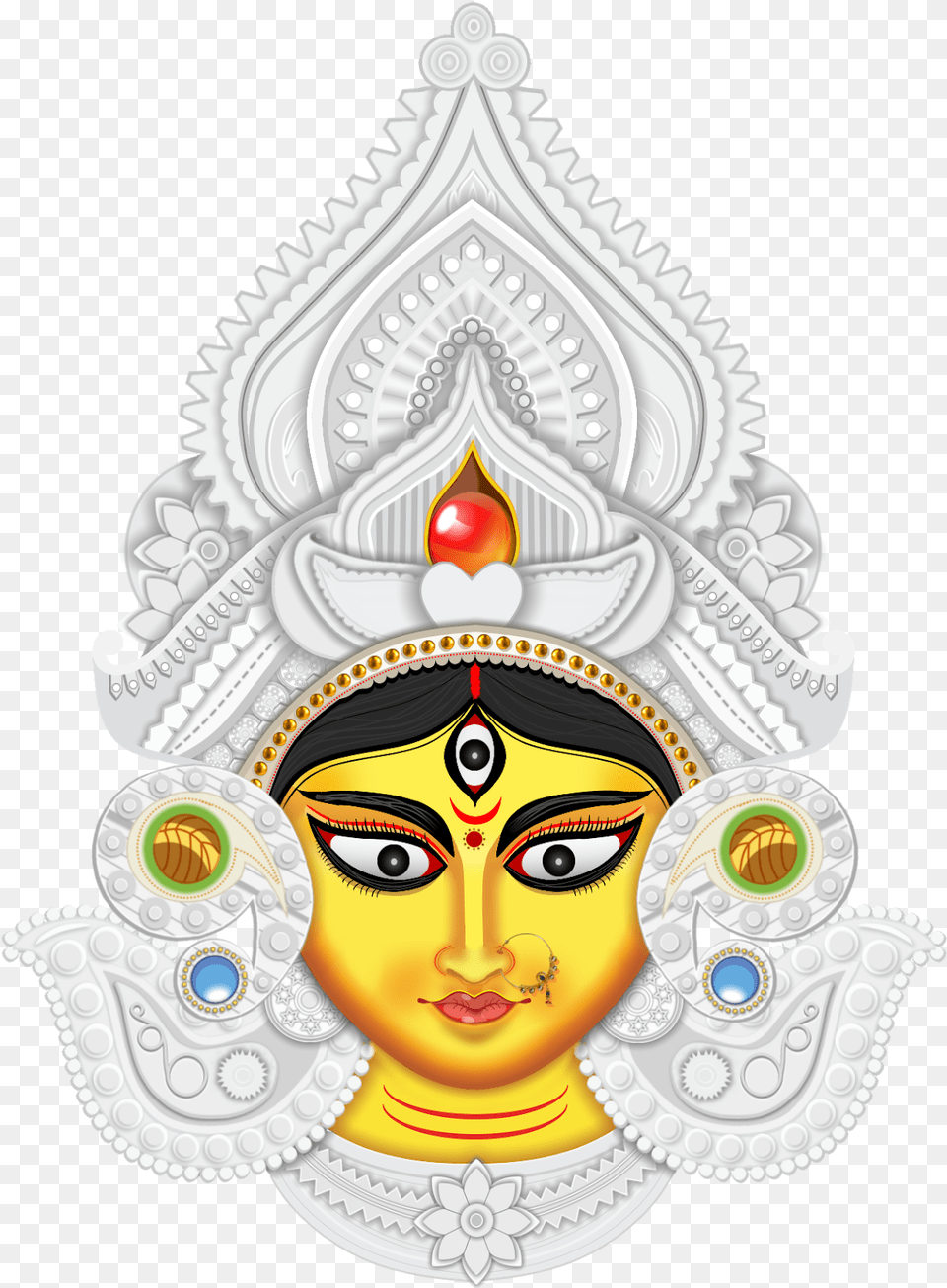 Maa Kali Face, Art, Prayer, Head, Person Png Image