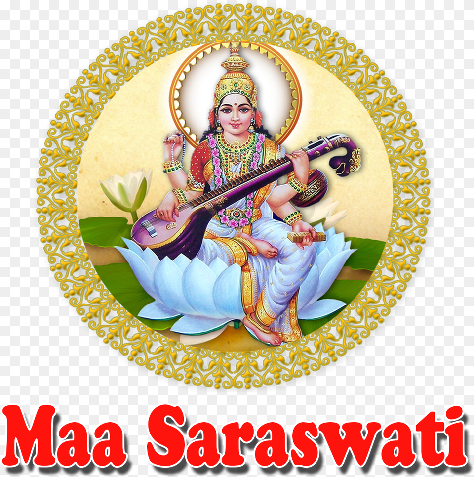 Maa Saraswati Hd, Adult, Bride, Female, Person Free Png Download