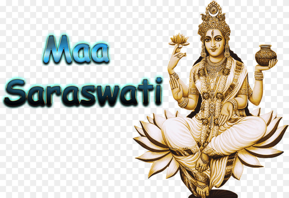 Maa Saraswati In Maa Saraswati Hd Photo, Treasure, Adult, Wedding, Person Free Png Download