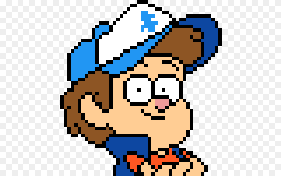 Mabel Gravity Falls Pixel Art Download Pixel Art Gravity Falls Dipper, Clothing, Hat, Game, Super Mario Free Png
