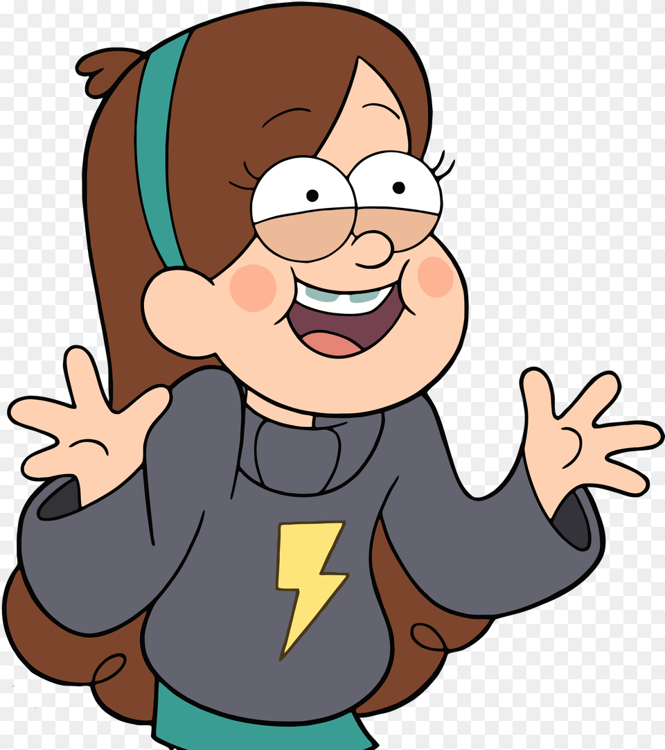 Mabel Lightning Bolt, Cartoon, Baby, Person, Face Png