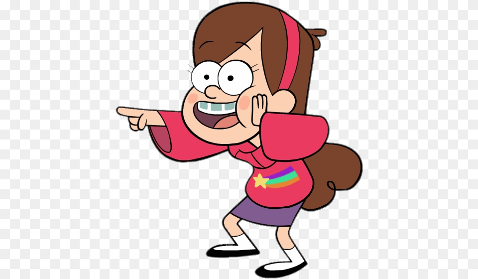 Mabel Pines Pointing Mabel Gravity Falls, Baby, Person, Cartoon Free Png