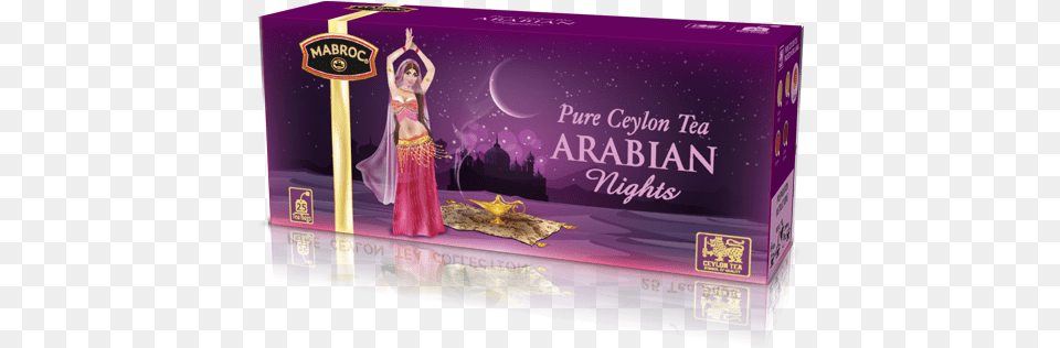 Mabroc 25 X 2g Double Chamber String Tag Arabian Nights Arabian Night Tea, Figurine, Adult, Female, Person Free Png Download