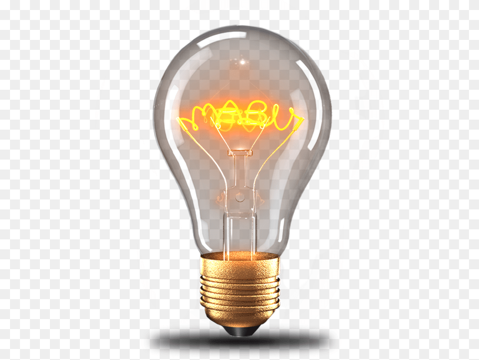 Mabu Lightbulb Transparent Background Light Bulb, Chandelier, Lamp Free Png Download