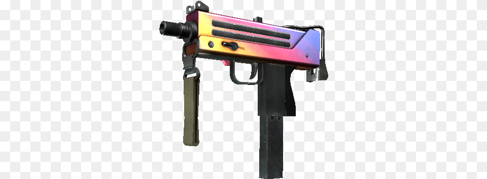 Mac 10 Fade Csgo Fade Mac 10, Firearm, Gun, Machine Gun, Rifle Png Image