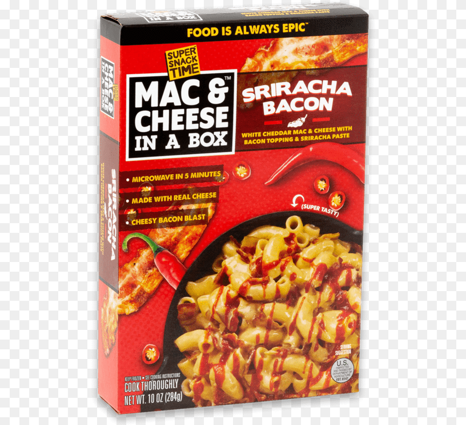 Mac Amp Cheese In A Box Sriracha Bacon Mac And Cheese, Food, Macaroni, Pasta, Pizza Free Transparent Png