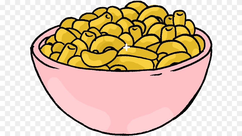 Mac And Cheese Pasta Sticker Lucy Turnbull For Ios Cartoon Mac N Cheese, Bowl, Food, Produce Free Png