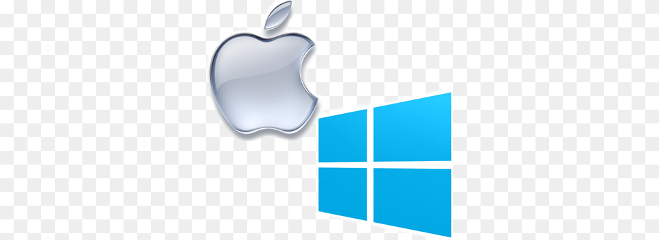 Mac And Windows Compatible Windows Mac Logos Transparent, Logo, Ice Png