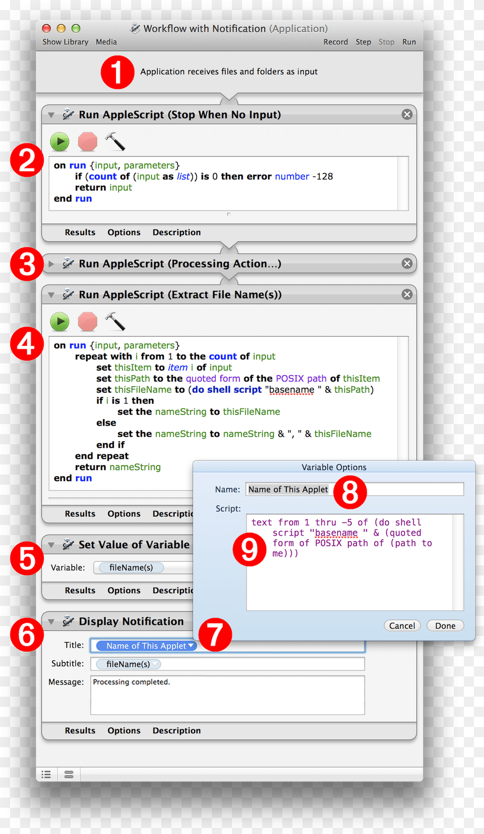 Mac Automator Notification Input, Page, Text, File Free Png