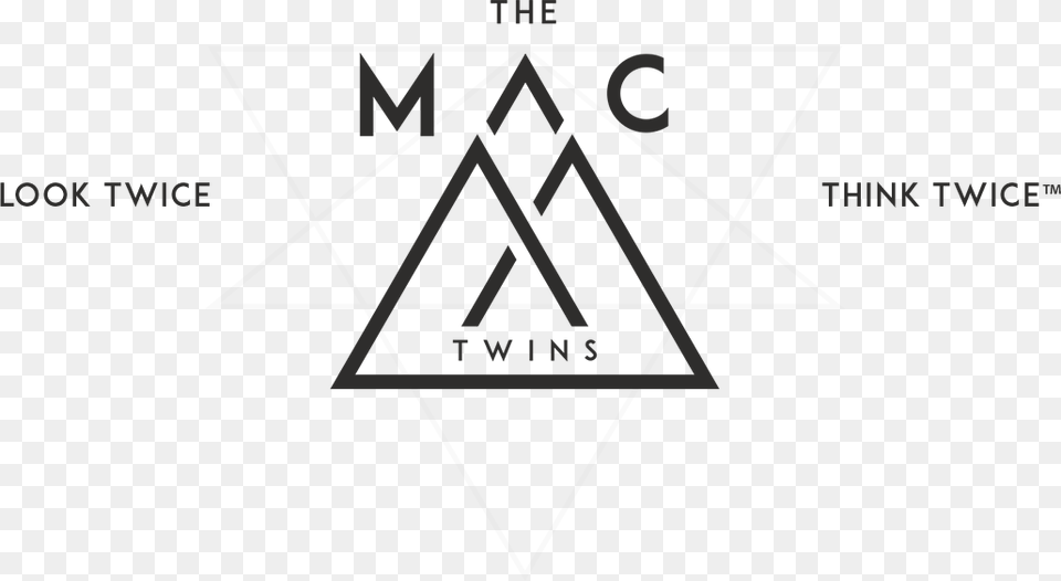 Mac Cosmetics Logo Mac Twins Logo, Triangle, Chart, Plot Png Image
