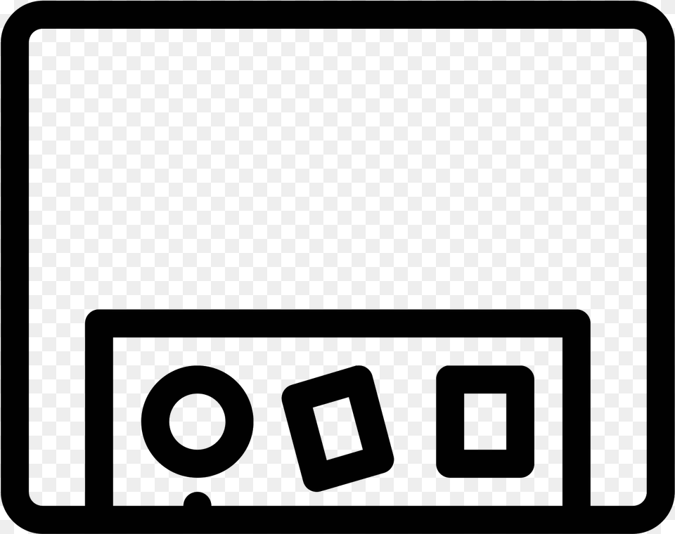 Mac Dock Icon, Gray Png